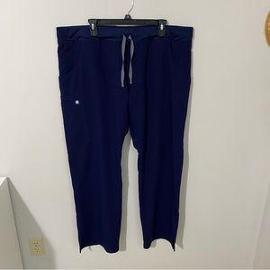Figs navy blue kade cargo scrub pants size xxl